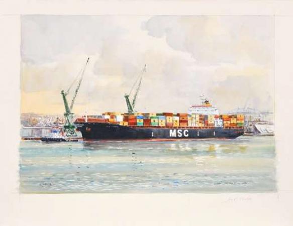 Guy LHOSTIS - MSC ingrid   Le Havre  55 x 38