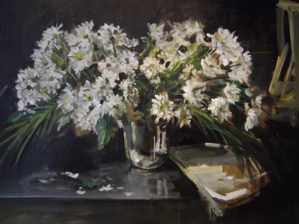 Christoff DEBUSSCHERE - 2012 Le grand bouquet blanc 116x73