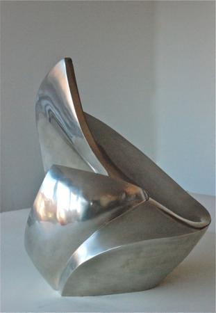 Nathalie MIQUEL AUBERT - Barcelona bronze blanc 35x35x40 cms