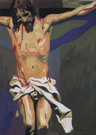 Jacques GODIN - 13 Crucifixion 30X21