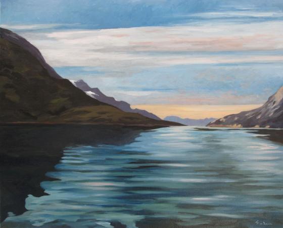 Jacques GODIN - 2020 Flow waters, huile sur toile, 65 x 81 cm